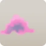 固定された雲・左