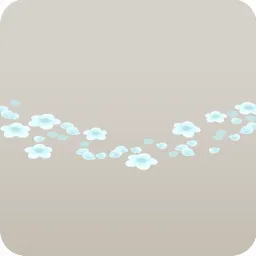 散らばった花