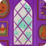 ハロウィンの交霊会の窓