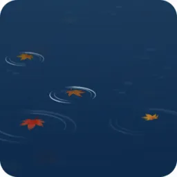 もみじが浮かぶ水面