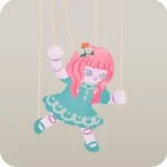 青い服のマリオネット