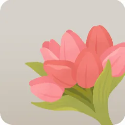 チューリップの花束