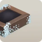 鉱石用の木箱