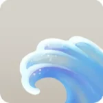 ガラスの波の飾り・小