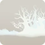 幽遠の白い木々
