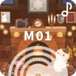 オルゴールと暖炉の音