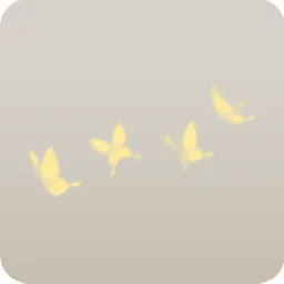 上を飛ぶ蝶の群れ