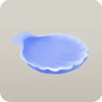 ガラスの貝の飾り