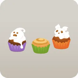 並ぶハロウィンのカップケーキ