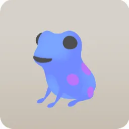左向き停止カエル