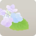 浮かぶ紫陽花・手前デコ左