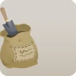 小さい土袋とスコップ