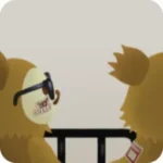 観客のクマのぬいぐるみ
