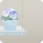ビオラの植木鉢