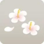リゾート地の小さな造花