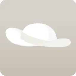 純白のキャペリンハット