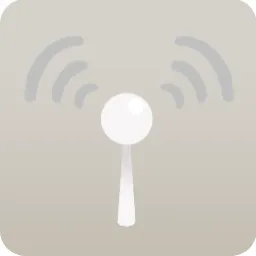 受信するアンテナ・白
