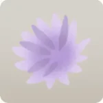 砂丘の小さな草・紫