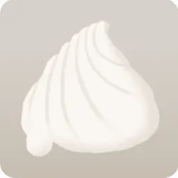 白い生クリーム帽