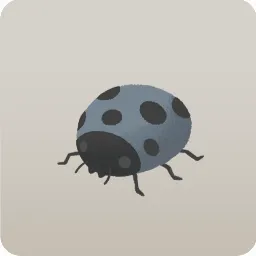 頭のせテントウムシの標本